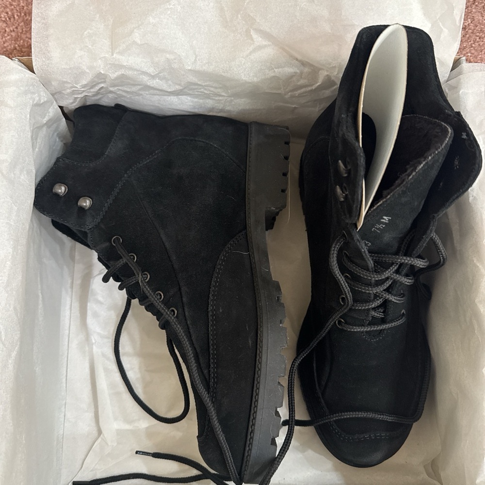 C La Canadienne Faux Fur Ankle Boots